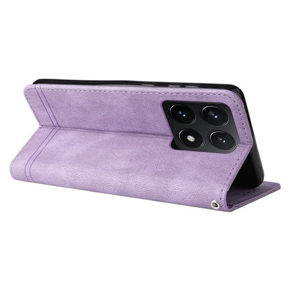 For Xiaomi 14T Wallet Case Skin-Touch Leather Phone Cover Tree Pattern Hardware