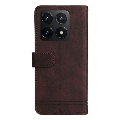 For Xiaomi 14T Wallet Case Skin-Touch Leather Phone Cover Tree Pattern Hardware