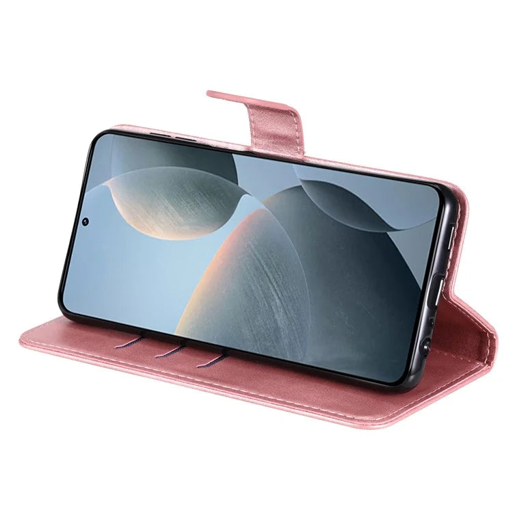 For Xiaomi 14T Case Zipper Wallet Calf Texture PU Leather Phone Cover