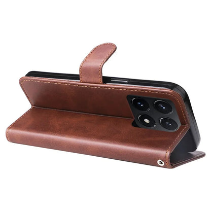 For Xiaomi 14T Case Zipper Wallet Calf Texture PU Leather Phone Cover