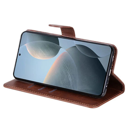 For Xiaomi 14T Case Zipper Wallet Calf Texture PU Leather Phone Cover