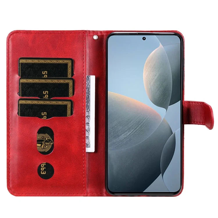 For Xiaomi 14T Case Zipper Wallet Calf Texture PU Leather Phone Cover