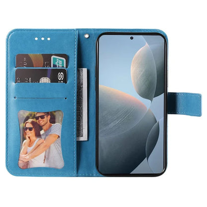 For Xiaomi 14T Case PU Leather Wallet Floral Phone Cover Stand View