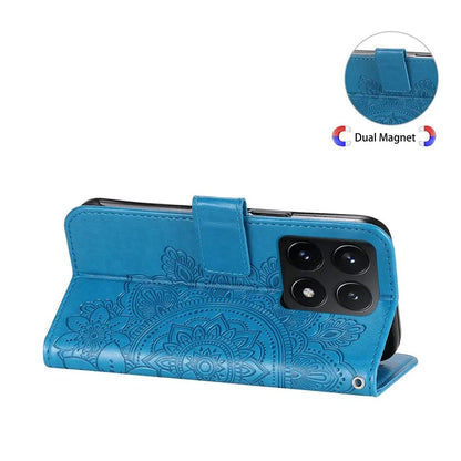 For Xiaomi 14T Case PU Leather Wallet Floral Phone Cover Stand View
