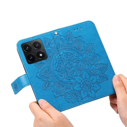 For Xiaomi 14T Case PU Leather Wallet Floral Phone Cover Stand View
