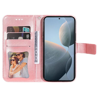 For Xiaomi 14T Case PU Leather Wallet Floral Phone Cover Stand View