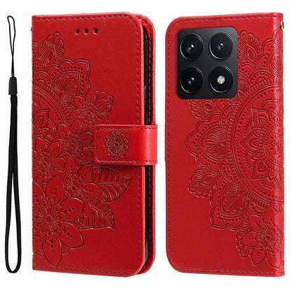 For Xiaomi 14T Case PU Leather Wallet Floral Phone Cover Stand View