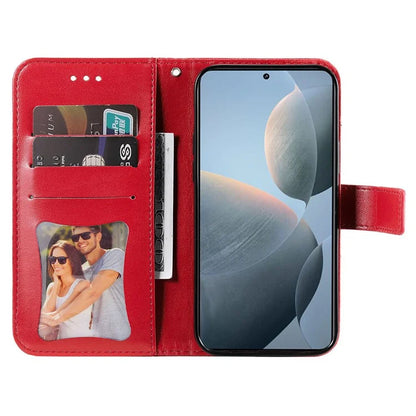 For Xiaomi 14T Case PU Leather Wallet Floral Phone Cover Stand View