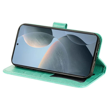 For Xiaomi 14T Case PU Leather Wallet Floral Phone Cover Stand View