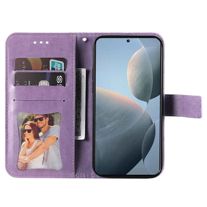For Xiaomi 14T Case PU Leather Wallet Floral Phone Cover Stand View