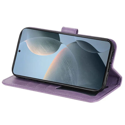 For Xiaomi 14T Case PU Leather Wallet Floral Phone Cover Stand View