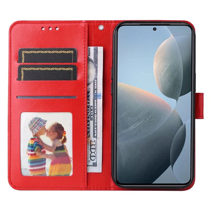 For Xiaomi 14T Case Sunflower Imprint Leather Wallet Phone Cover