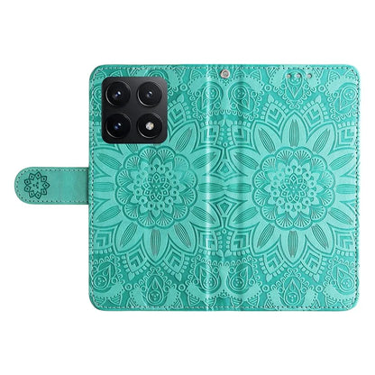 For Xiaomi 14T Case Sunflower Imprint Leather Wallet Phone Cover