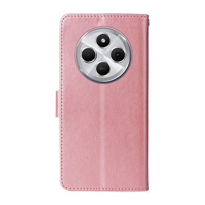 For Xiaomi Redmi 14C 4G Leather Case Butterfly Floral Imprint Wallet Stand Cover