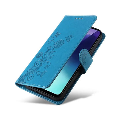 For Xiaomi Redmi 14C 4G Leather Case Butterfly Floral Imprint Wallet Stand Cover