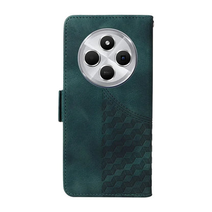 For Xiaomi Redmi 14C 4G Case PU Leather Phone Cover Rhombus Starry Imprinted
