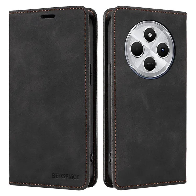 BETOPNICE 003 For Xiaomi Redmi 14C 4G Wallet Case Leather Phone Cover with Stand