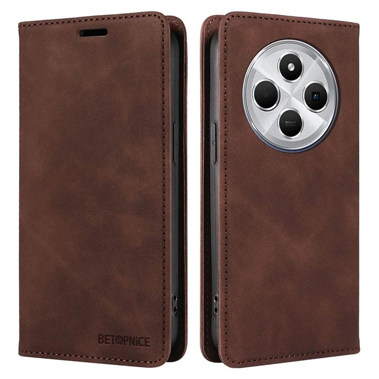BETOPNICE 003 For Xiaomi Redmi 14C 4G Wallet Case Leather Phone Cover with Stand