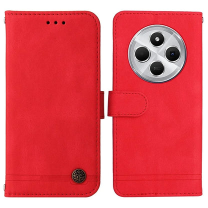 For Xiaomi Redmi 14C 4G Wallet Case Skin-Touch Leather Phone Cover Tree Pattern Hardware