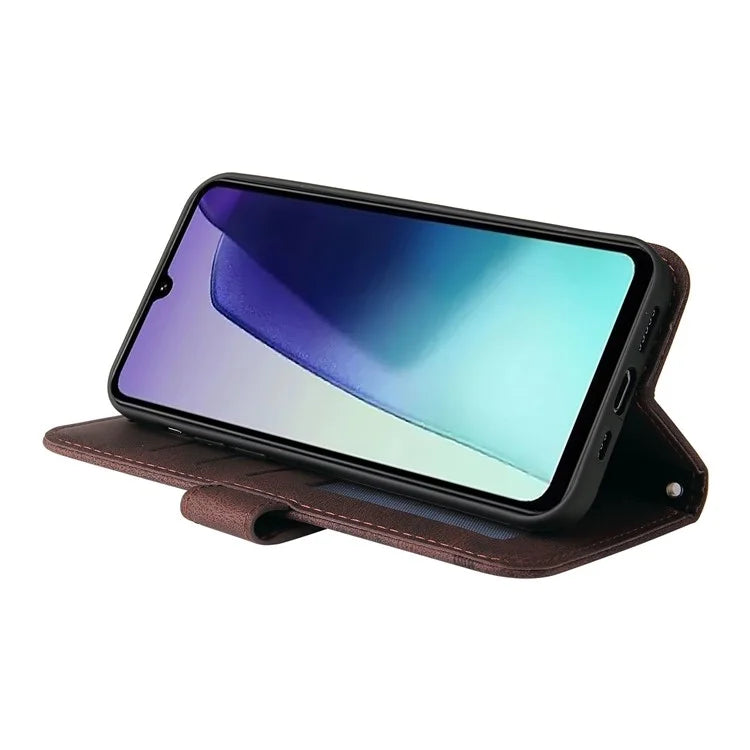 For Xiaomi Redmi 14C 4G Wallet Case Skin-Touch Leather Phone Cover Tree Pattern Hardware