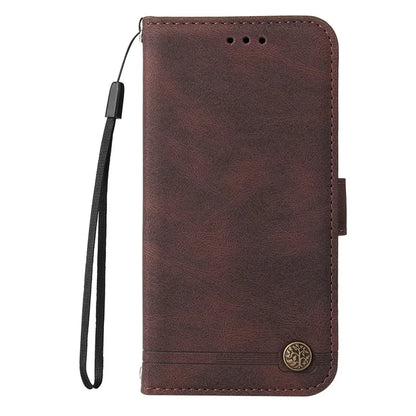 For Xiaomi Redmi 14C 4G Wallet Case Skin-Touch Leather Phone Cover Tree Pattern Hardware