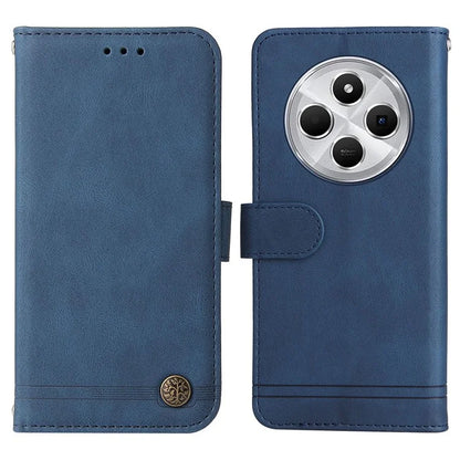 For Xiaomi Redmi 14C 4G Wallet Case Skin-Touch Leather Phone Cover Tree Pattern Hardware
