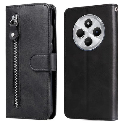 For Xiaomi Redmi 14C 4G Case Zipper Wallet Calf Texture PU Leather Phone Cover