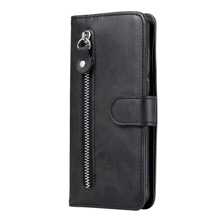 For Xiaomi Redmi 14C 4G Case Zipper Wallet Calf Texture PU Leather Phone Cover