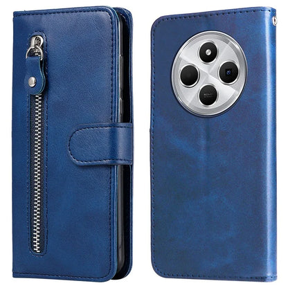 For Xiaomi Redmi 14C 4G Case Zipper Wallet Calf Texture PU Leather Phone Cover
