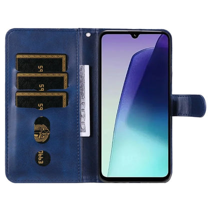 For Xiaomi Redmi 14C 4G Case Zipper Wallet Calf Texture PU Leather Phone Cover