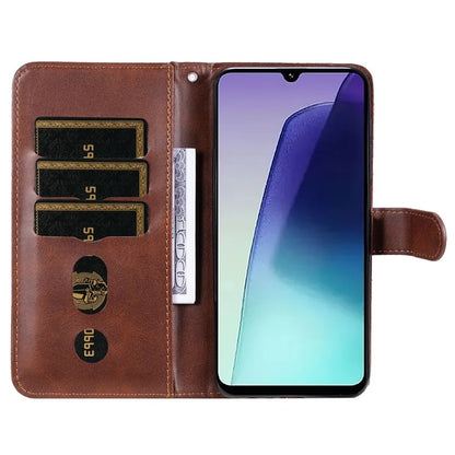 For Xiaomi Redmi 14C 4G Case Zipper Wallet Calf Texture PU Leather Phone Cover