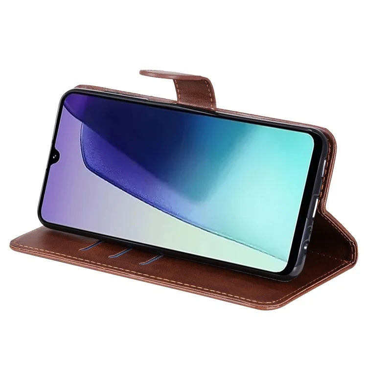 For Xiaomi Redmi 14C 4G Case Zipper Wallet Calf Texture PU Leather Phone Cover