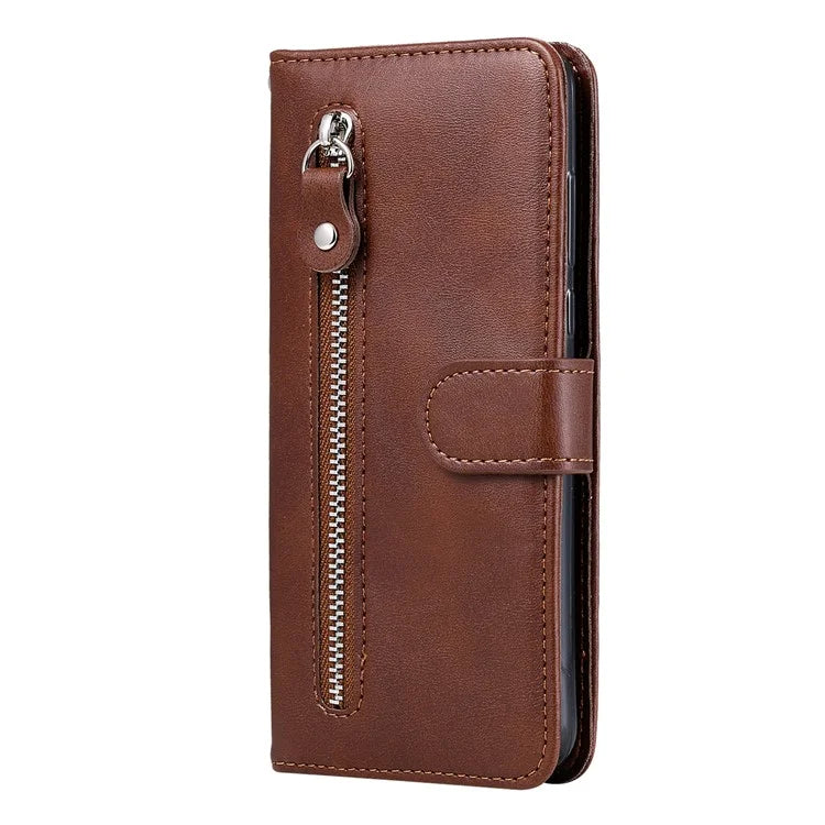 For Xiaomi Redmi 14C 4G Case Zipper Wallet Calf Texture PU Leather Phone Cover