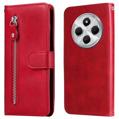 For Xiaomi Redmi 14C 4G Case Zipper Wallet Calf Texture PU Leather Phone Cover