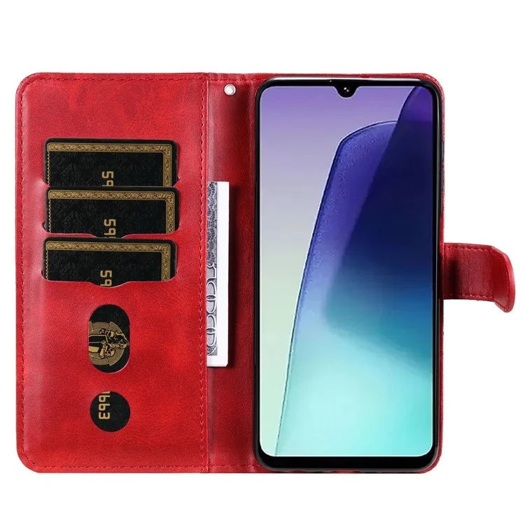 For Xiaomi Redmi 14C 4G Case Zipper Wallet Calf Texture PU Leather Phone Cover