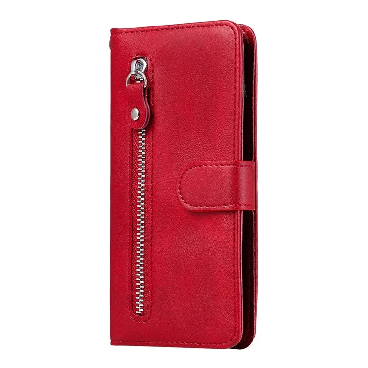 For Xiaomi Redmi 14C 4G Case Zipper Wallet Calf Texture PU Leather Phone Cover