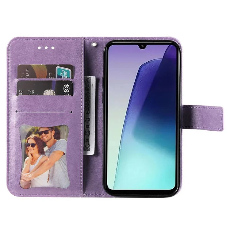 For Xiaomi Redmi 14C 4G Case PU Leather Wallet Floral Phone Cover Stand View