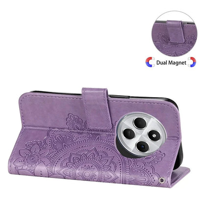 For Xiaomi Redmi 14C 4G Case PU Leather Wallet Floral Phone Cover Stand View