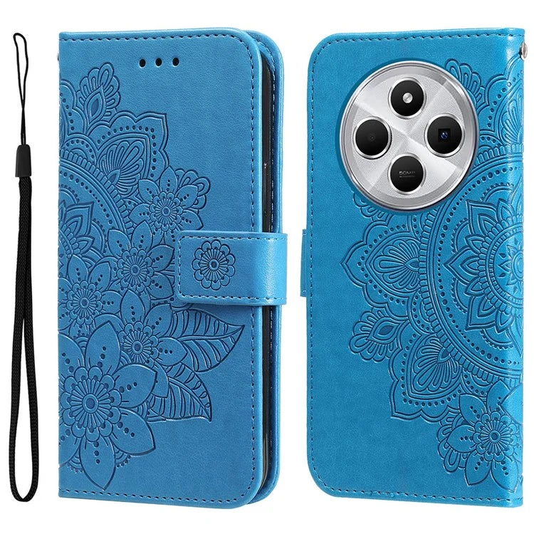For Xiaomi Redmi 14C 4G Case PU Leather Wallet Floral Phone Cover Stand View
