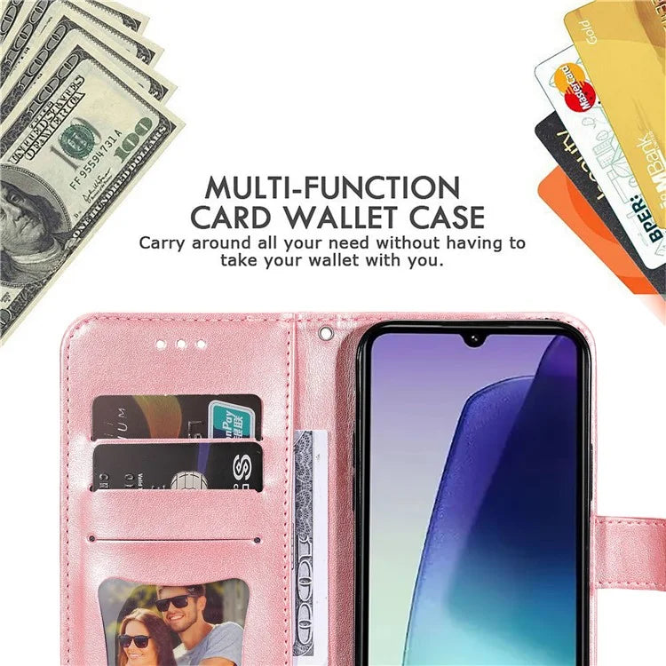 For Xiaomi Redmi 14C 4G Case PU Leather Wallet Floral Phone Cover Stand View