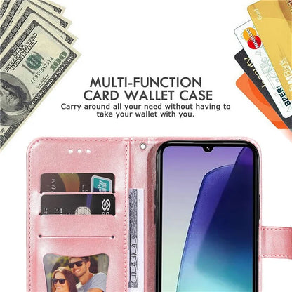 For Xiaomi Redmi 14C 4G Case PU Leather Wallet Floral Phone Cover Stand View