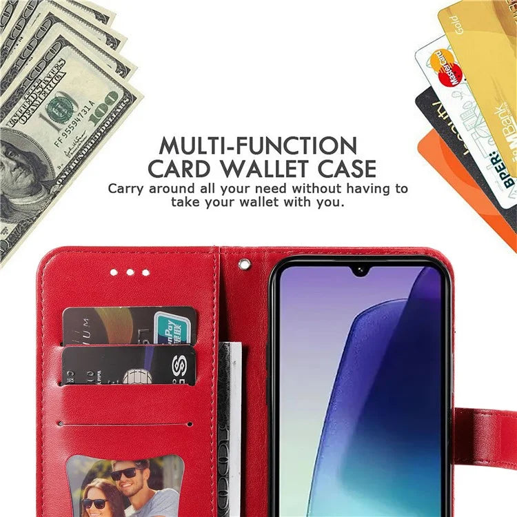 For Xiaomi Redmi 14C 4G Case PU Leather Wallet Floral Phone Cover Stand View