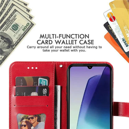 For Xiaomi Redmi 14C 4G Case PU Leather Wallet Floral Phone Cover Stand View