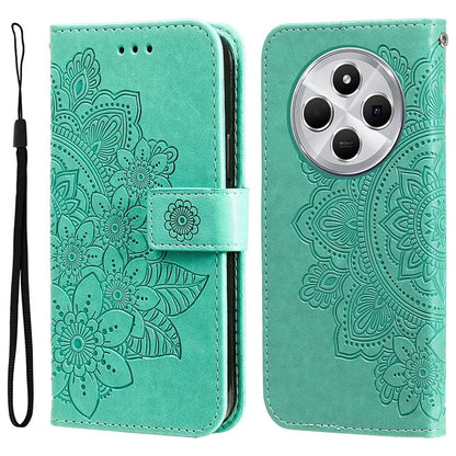 For Xiaomi Redmi 14C 4G Case PU Leather Wallet Floral Phone Cover Stand View