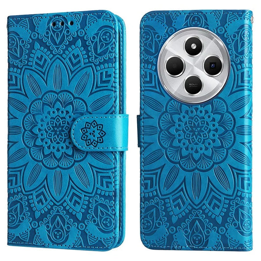 For Xiaomi Redmi 14C 4G Case Sunflower Imprint Leather Wallet Phone Cover