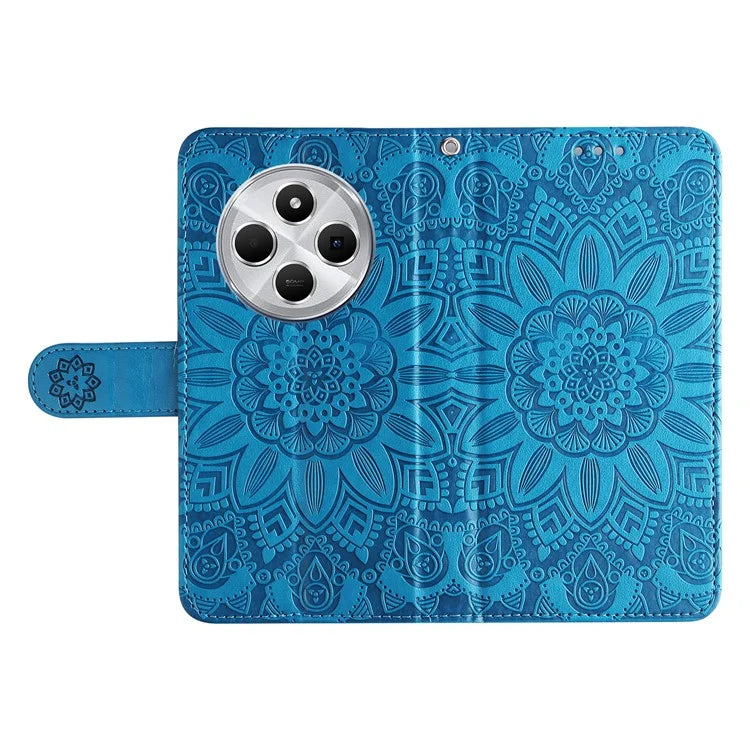 For Xiaomi Redmi 14C 4G Case Sunflower Imprint Leather Wallet Phone Cover