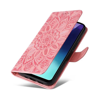 For Xiaomi Redmi 14C 4G Case Sunflower Imprint Leather Wallet Phone Cover