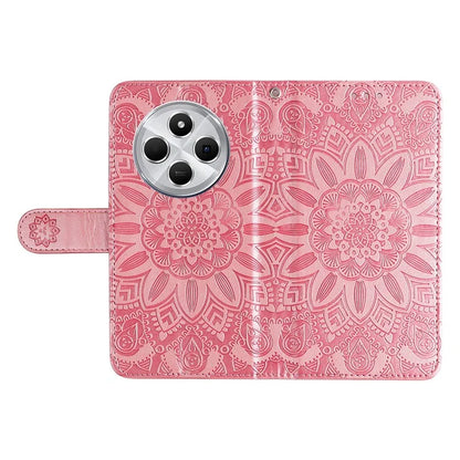 For Xiaomi Redmi 14C 4G Case Sunflower Imprint Leather Wallet Phone Cover