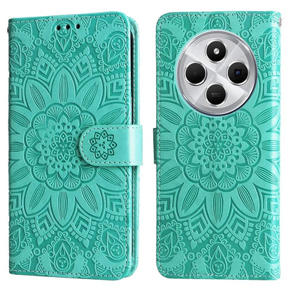 For Xiaomi Redmi 14C 4G Case Sunflower Imprint Leather Wallet Phone Cover