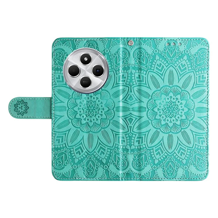 For Xiaomi Redmi 14C 4G Case Sunflower Imprint Leather Wallet Phone Cover